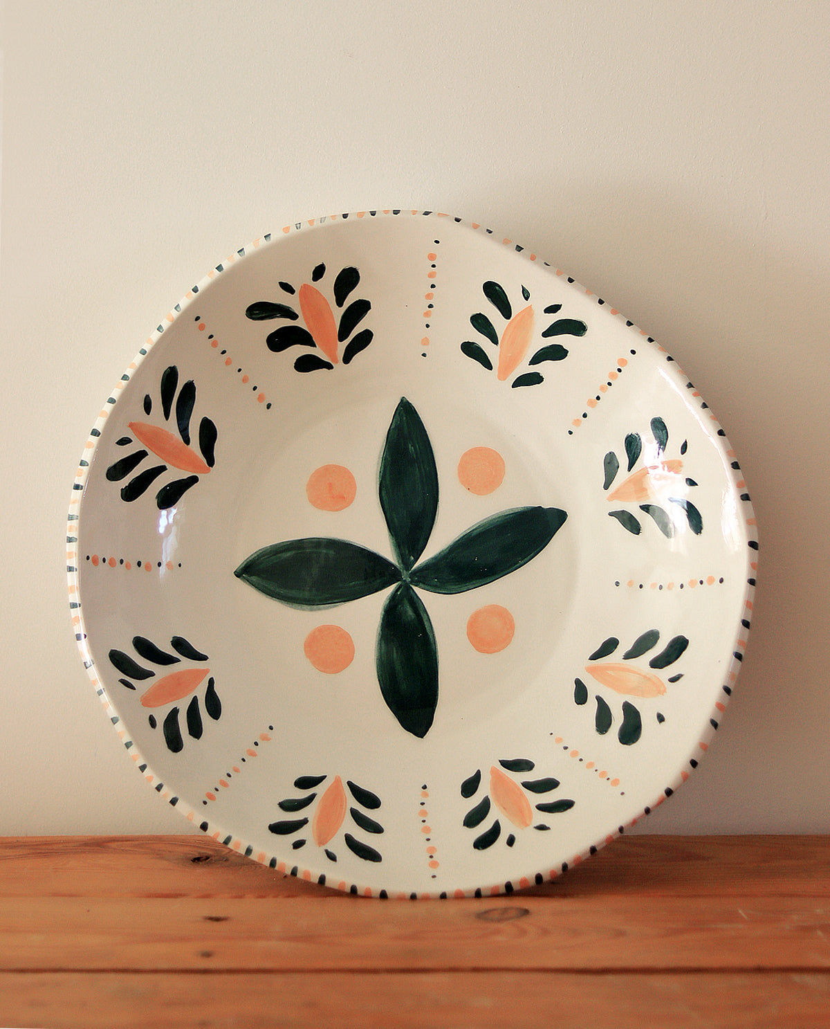 Grecian Leaf Handcrafted Serving Platter 01 Maison Flâneur Grecian Leaf Handcrafted Serving Platter 01 Maison Flâneur