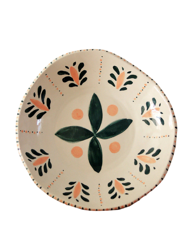 Grecian Leaf Handcrafted Serving Platter 01