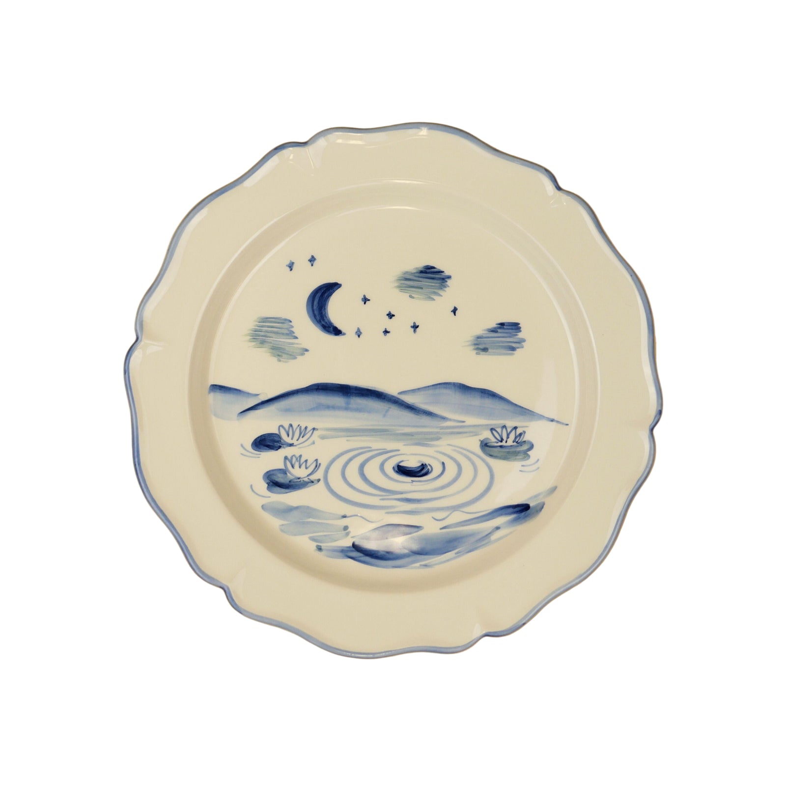 Night Pond Dinner Plate