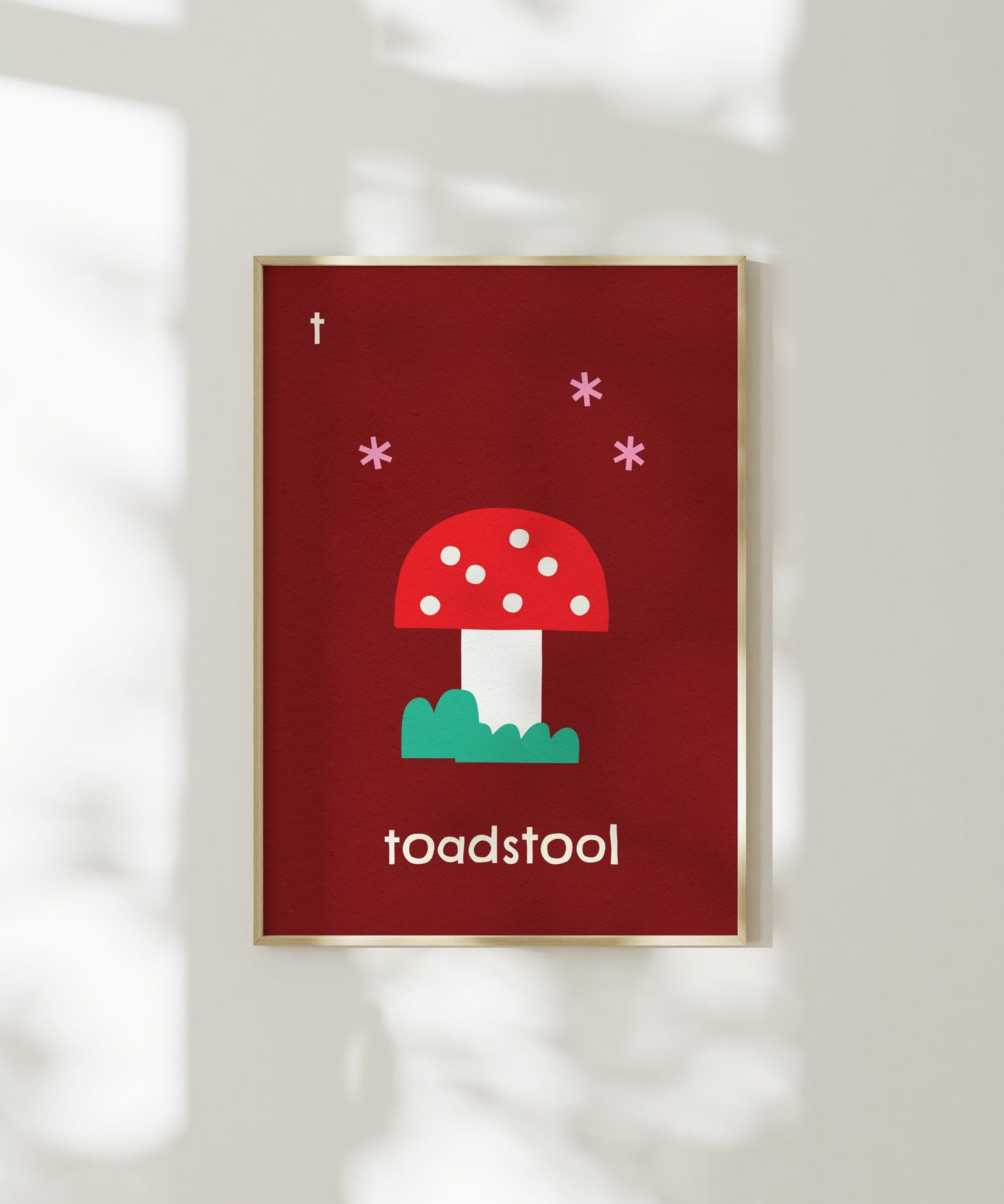 T for Toadstool Art Print