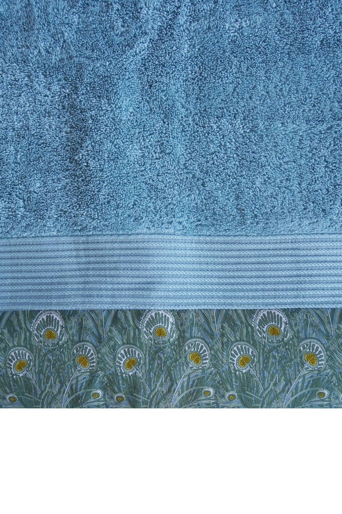 Border Edge Towel made with Liberty Fabric QUEEN HERA