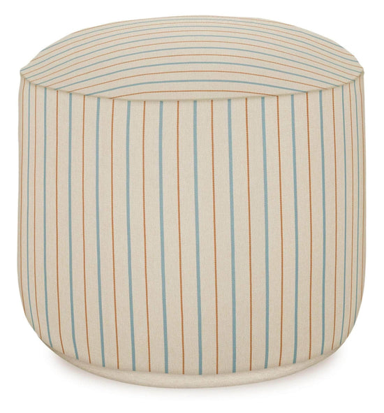 Outdoor Pouf Sara Ecru & Ice