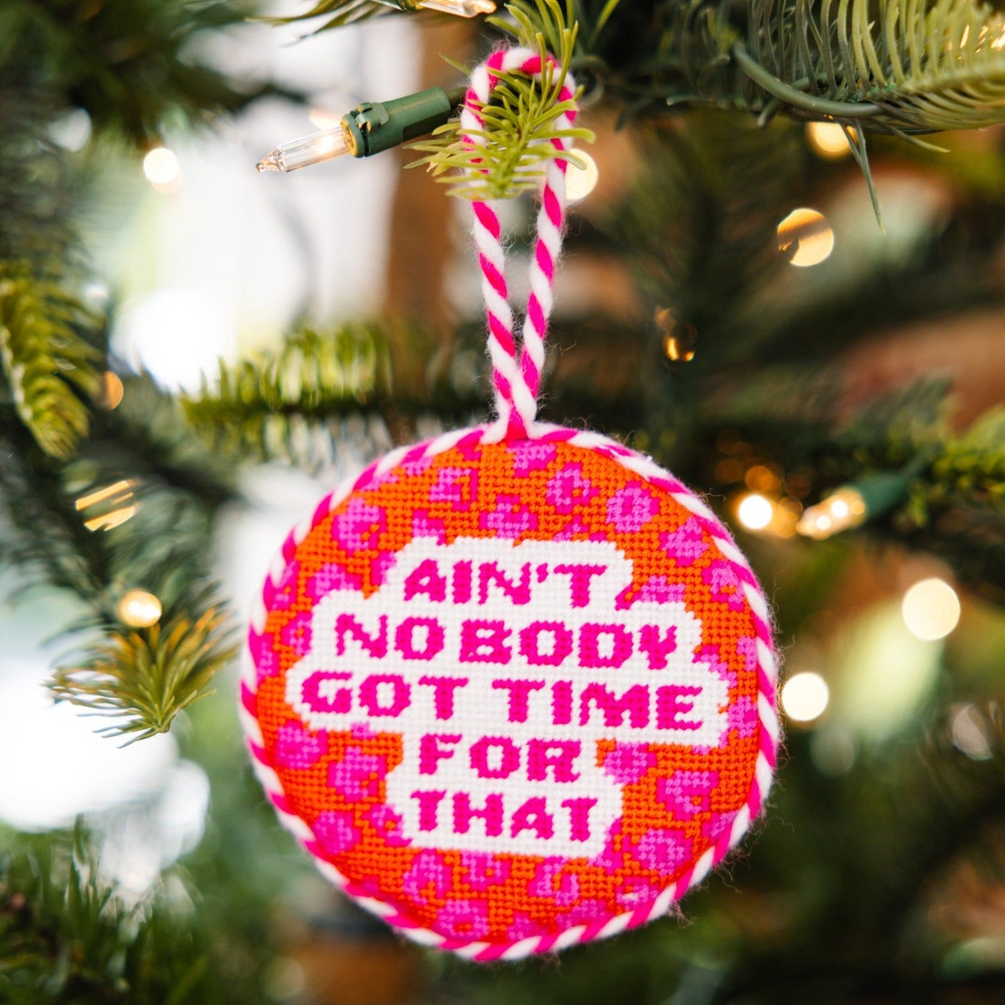 Needlepoint Ornament - Ain't Nobody