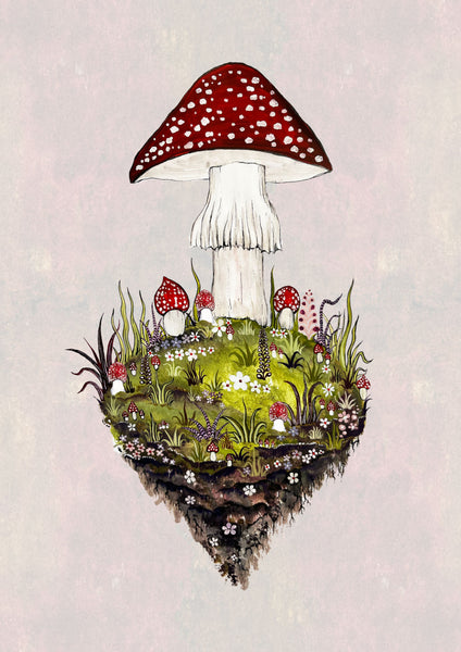 Limited Edition Mushroom Mountain Print