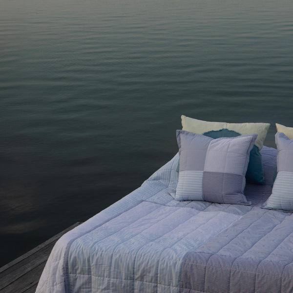 Quilt Pillow Blue