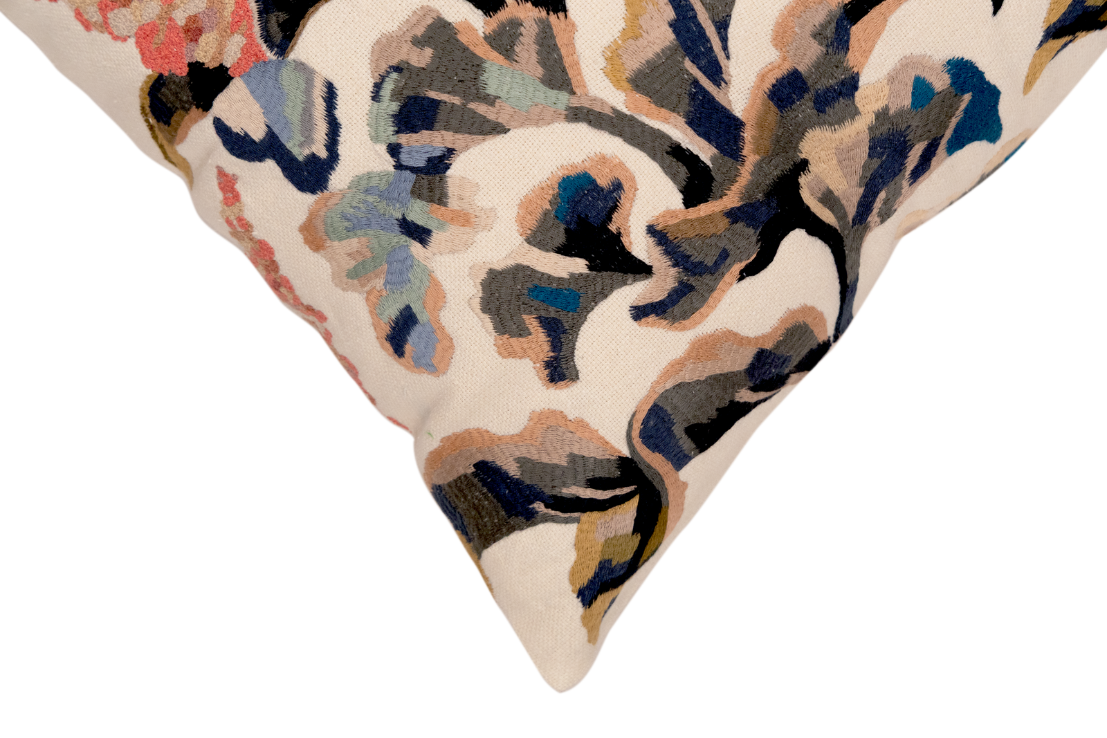 Tapestry Hand Embroidered Silk Pillow Cover 20×20 in