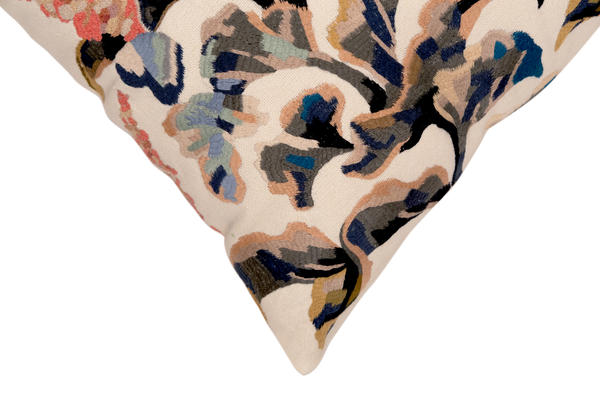 Tapestry Hand Embroidered Silk Pillow Cover 20×20 in
