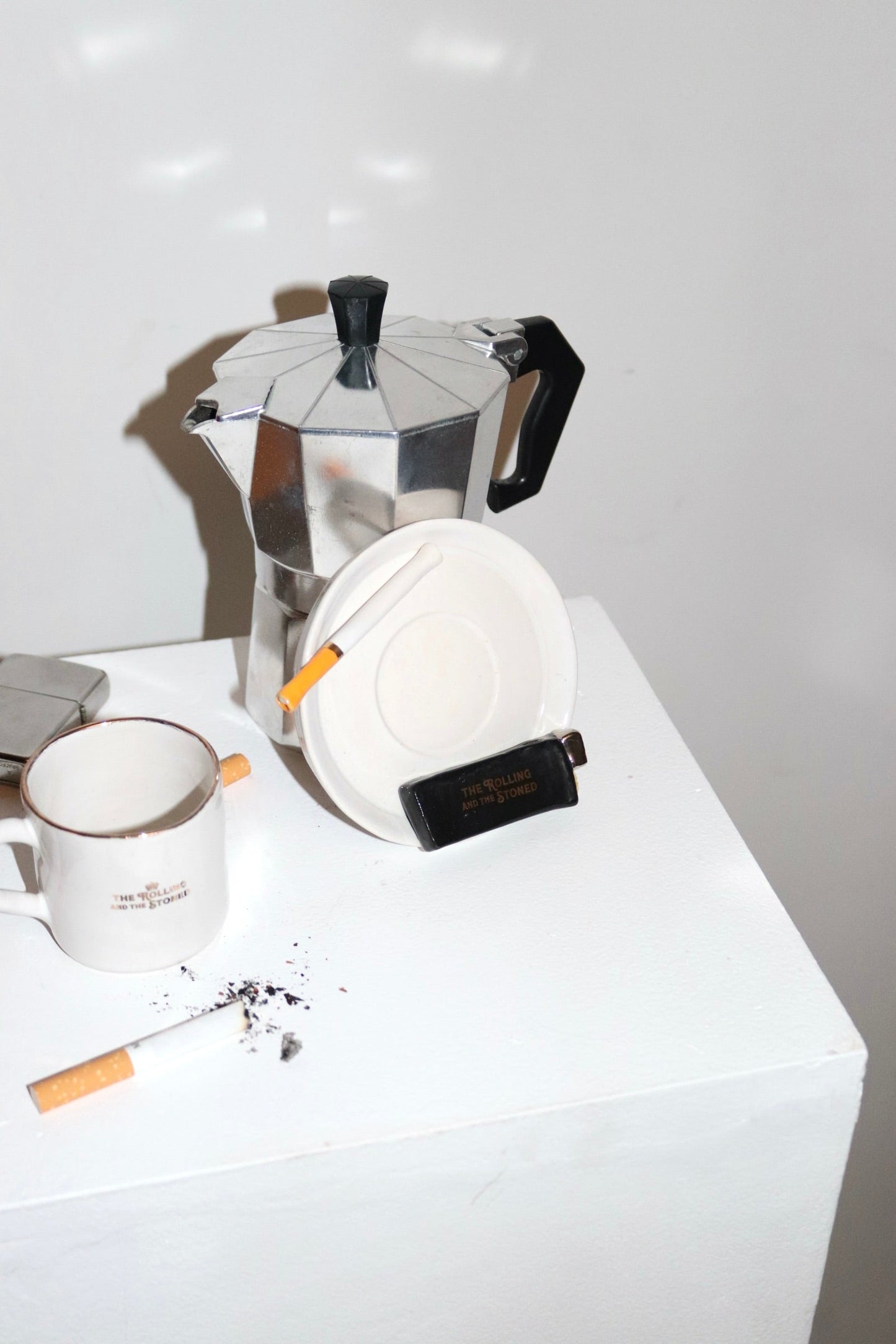 Branded Lighter Espresso Cup Saucer Set