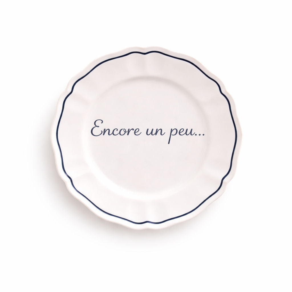 Sveva's Home «Encore un peu…» Ceramic Scalloped Plate Set of 4