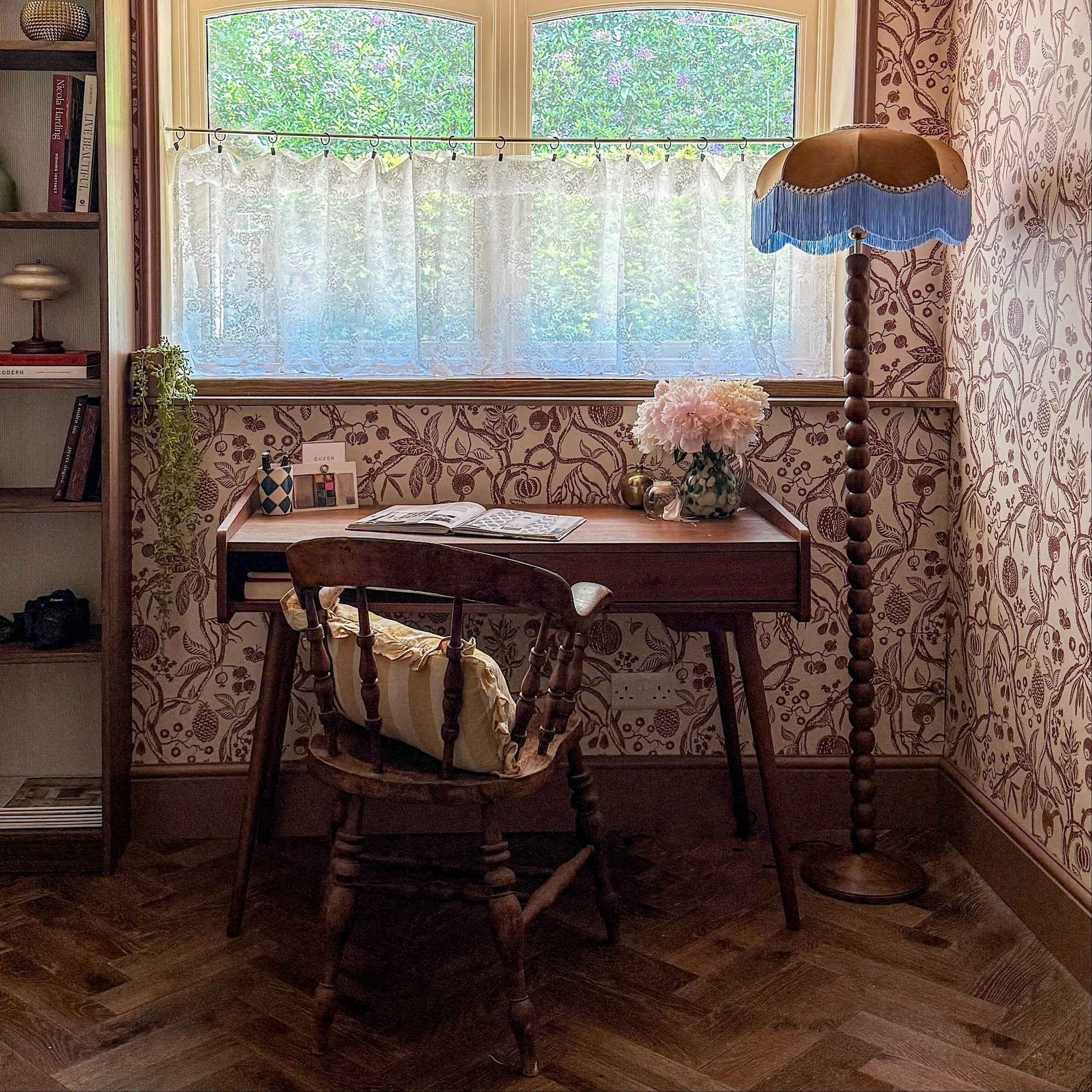 The Stella Brown Fringed Lampshade