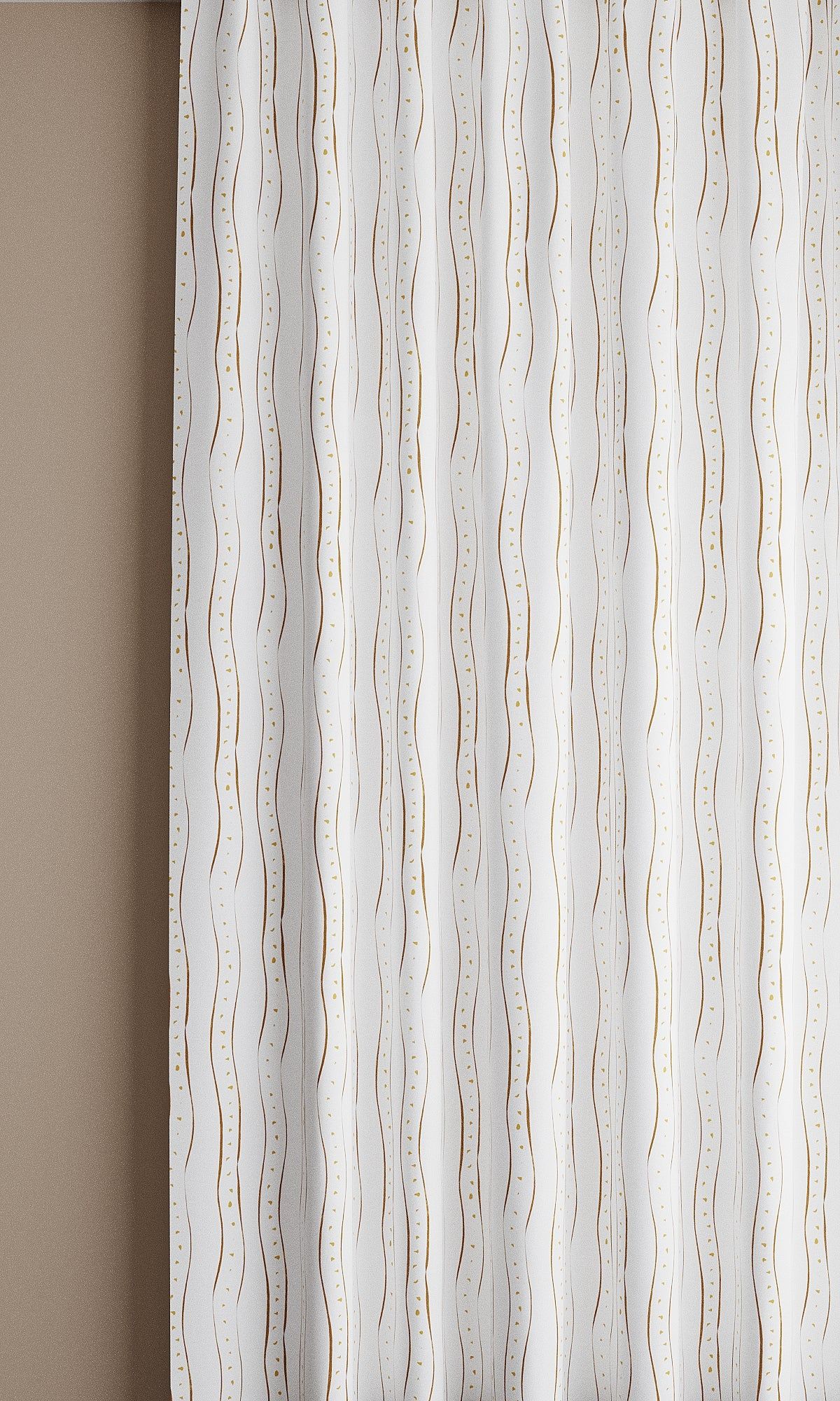 Rayure, Nutmeg Linen Fabric