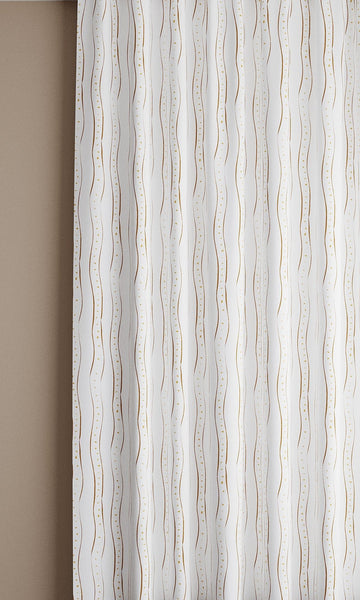 Rayure, Nutmeg Linen Fabric