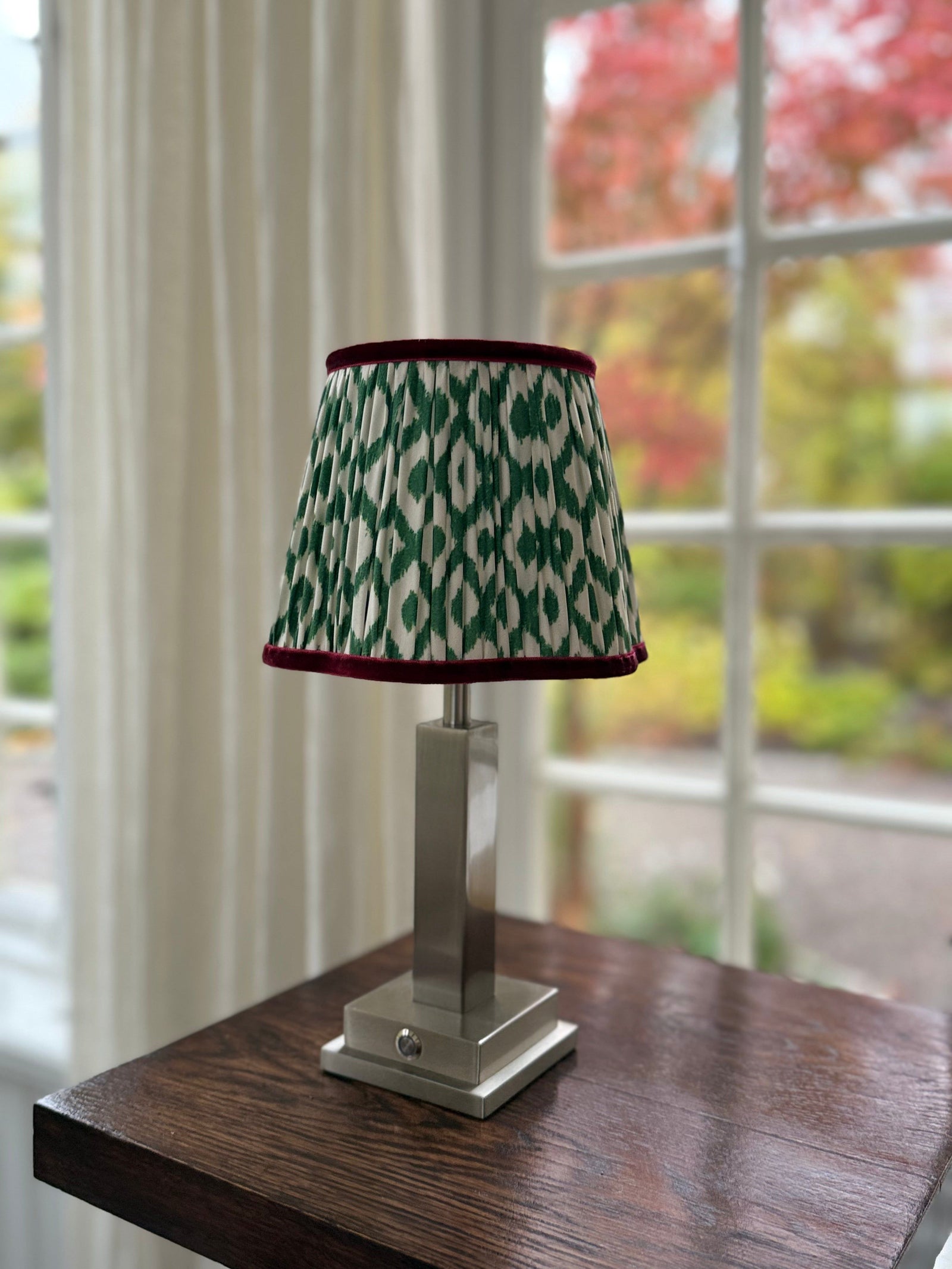 Von Norten Athena Slim Silver Rechargeable Table Lamp