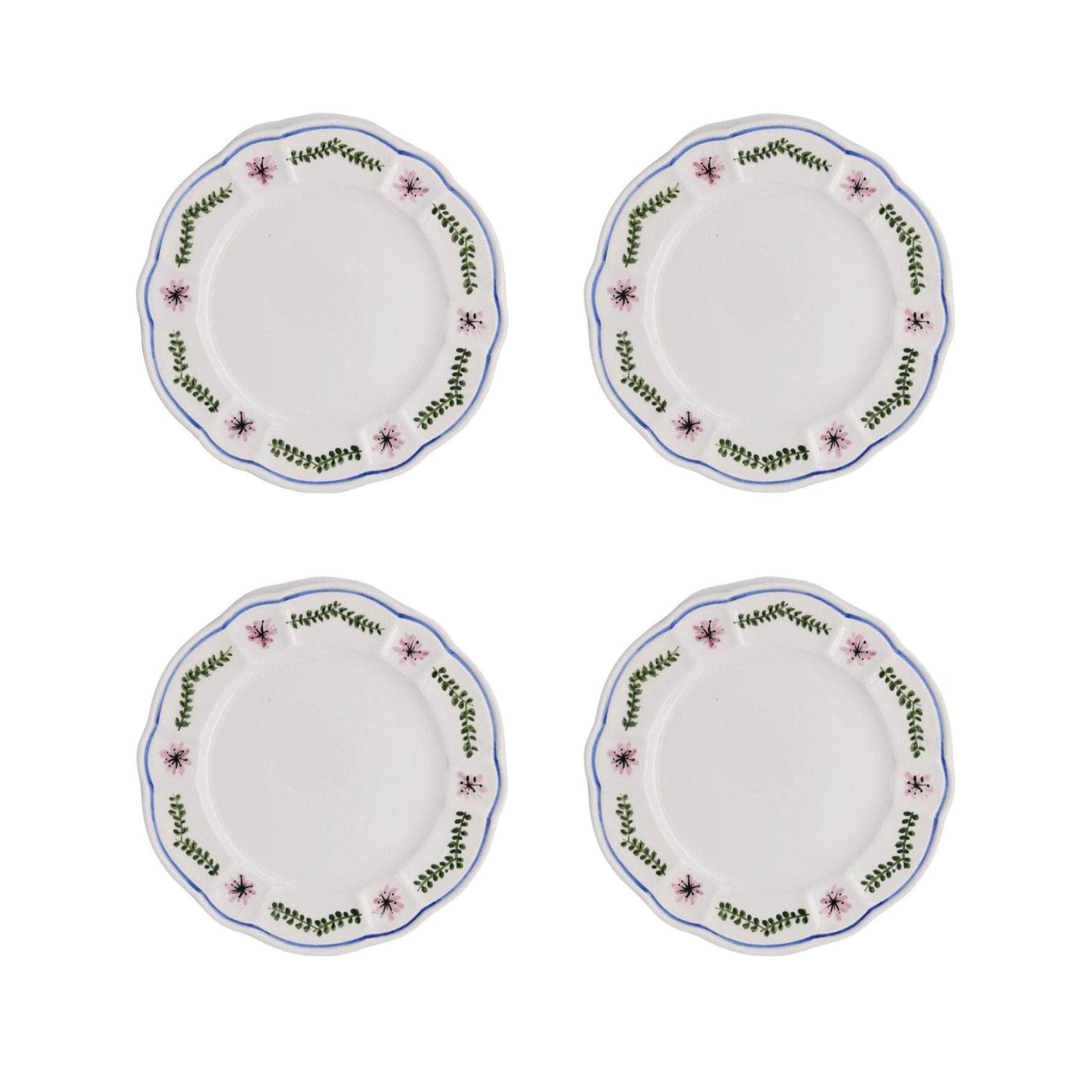Arcadia Side Plate, Blue, Set Of 4