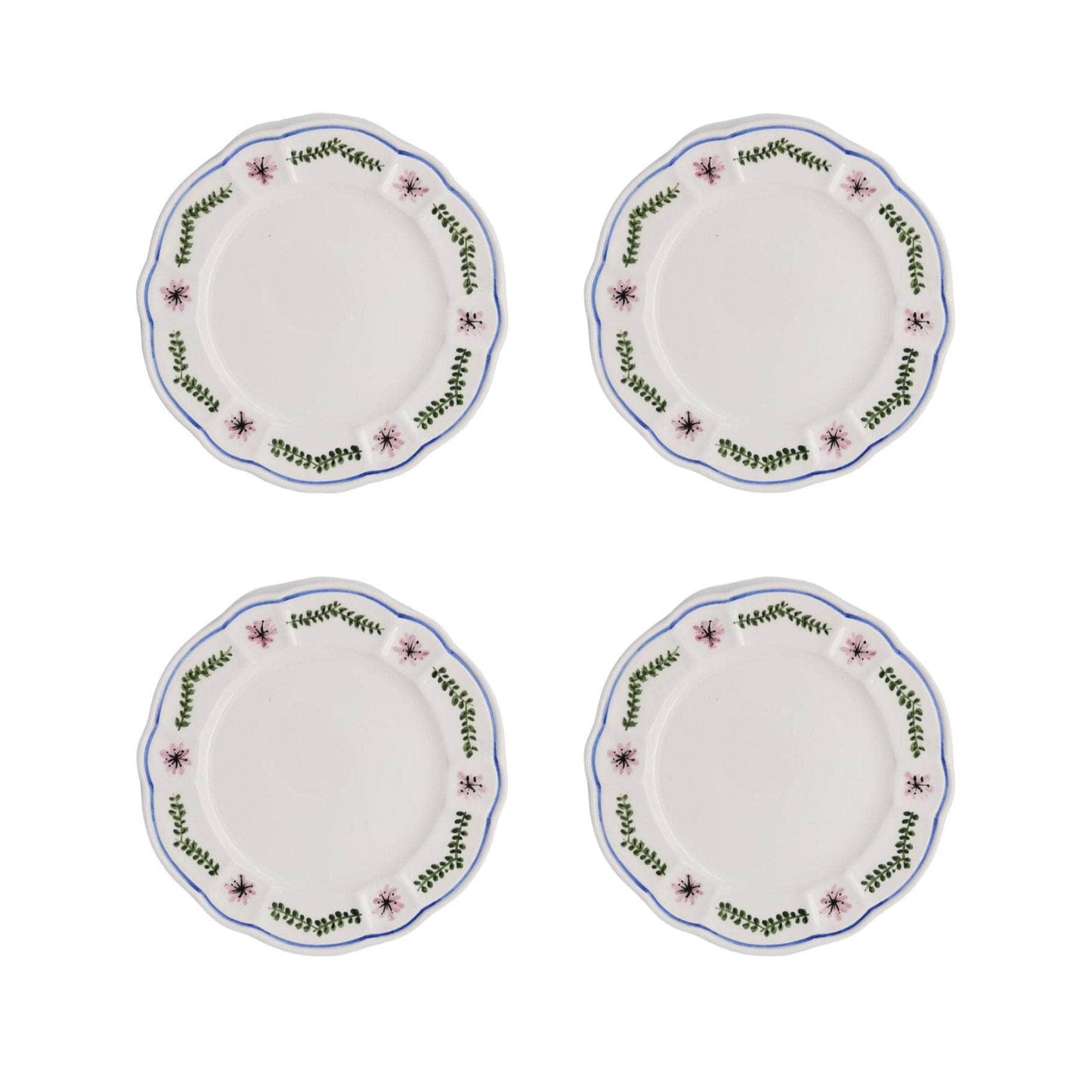 Arcadia Side Plate, Blue, Set Of 4