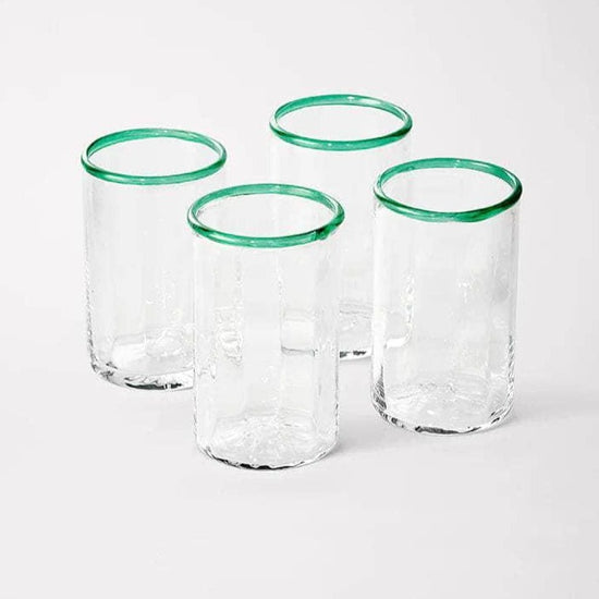 Peter Glass Green Small - Set of Four
