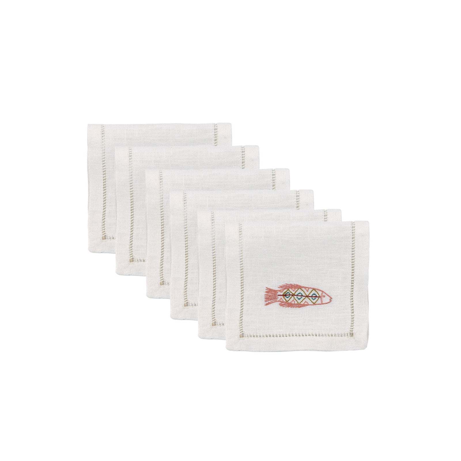 Tilapia Cocktail Napkins (Set of 6)