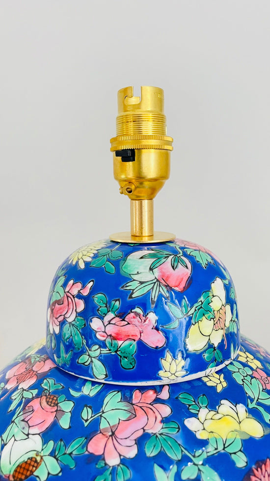 Antique Flower Jar Lamp