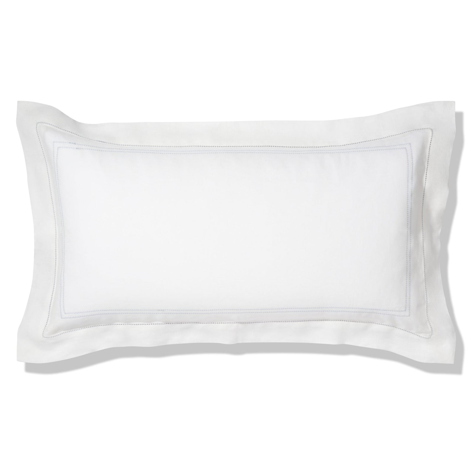 Duvet Cover Hemstitch Chambray Blue