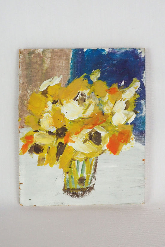 Oil on Board Floral Painting