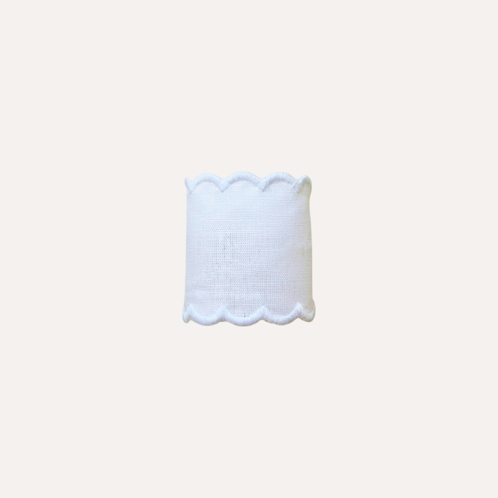 White Napkin Ring with White