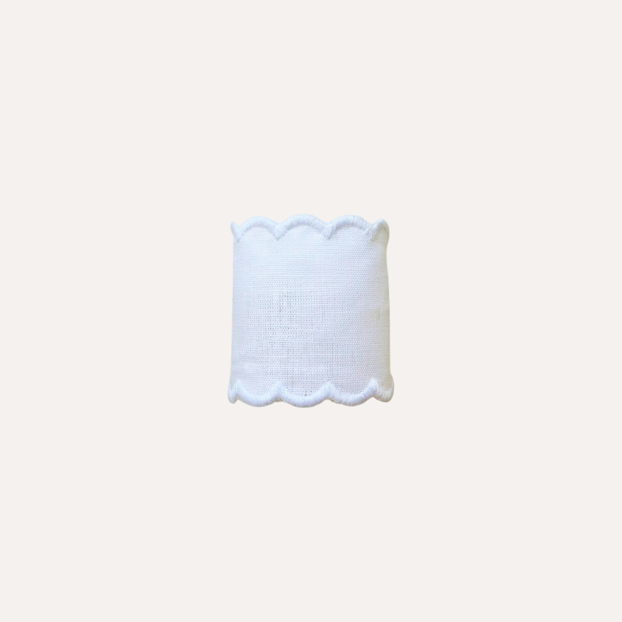 White Napkin Ring with White