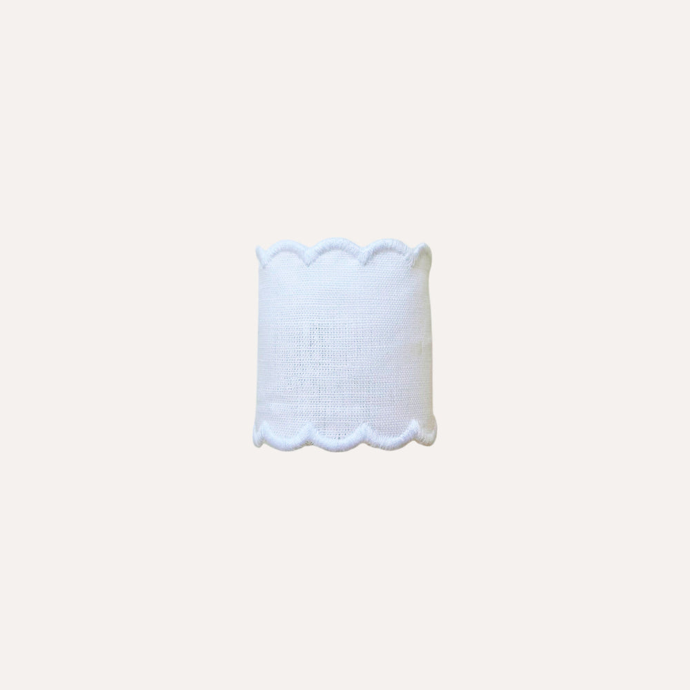 White Napkin Ring with White