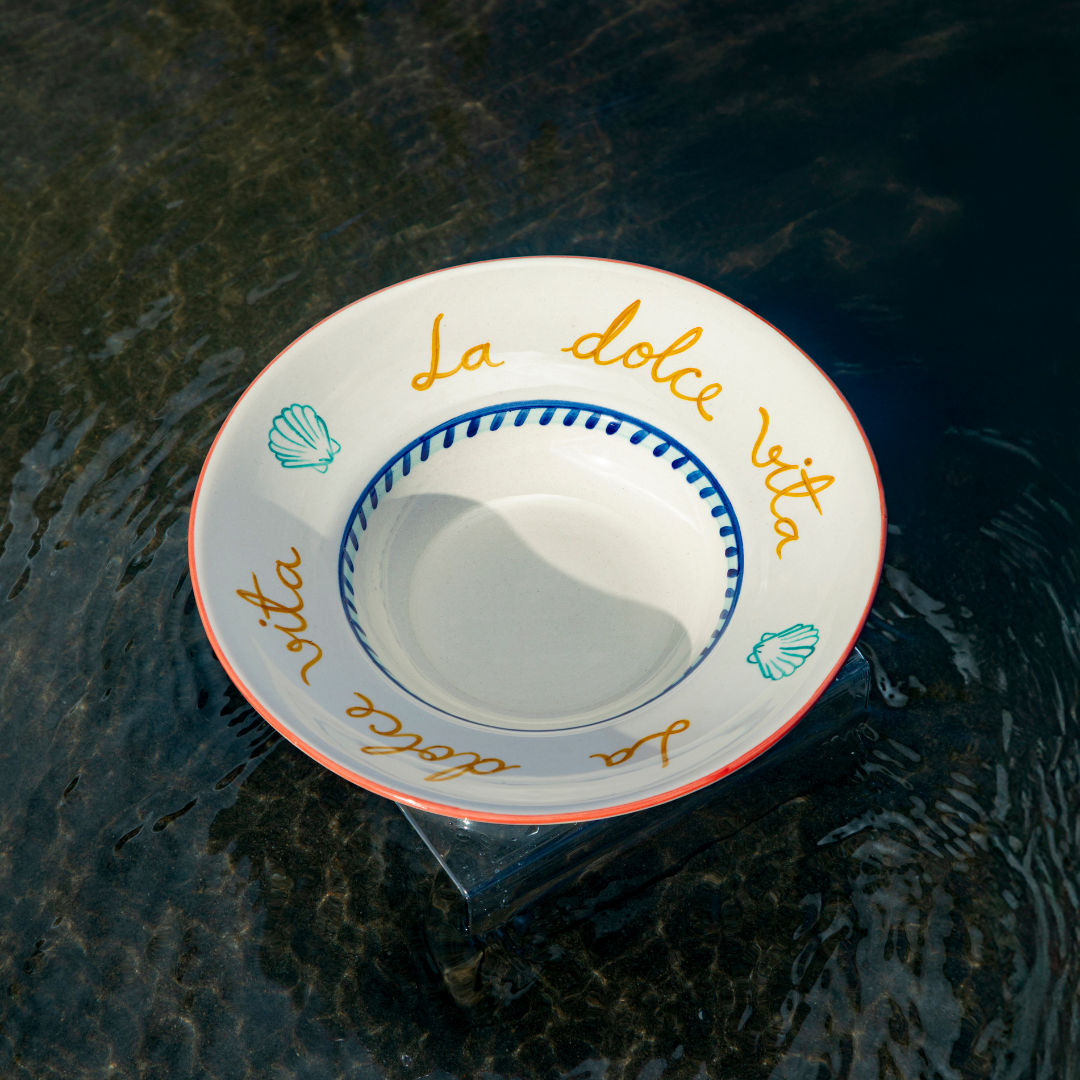 Dolce Vita Pasta Plates Set-Of-Four