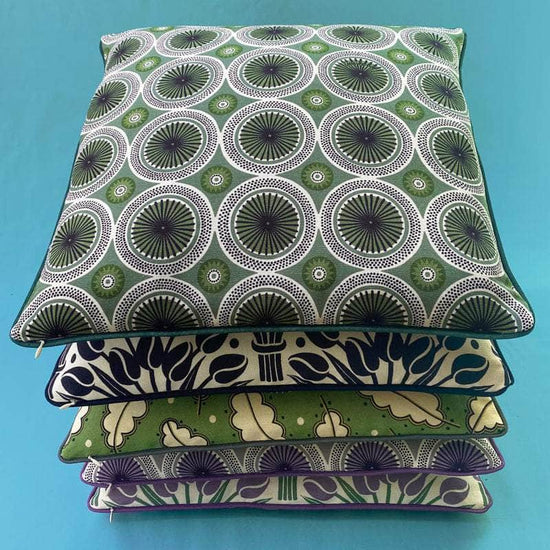 Parasol Cushion Cover with Piping - Sage Green