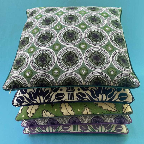 Parasol Cushion Cover with Piping - Sage Green