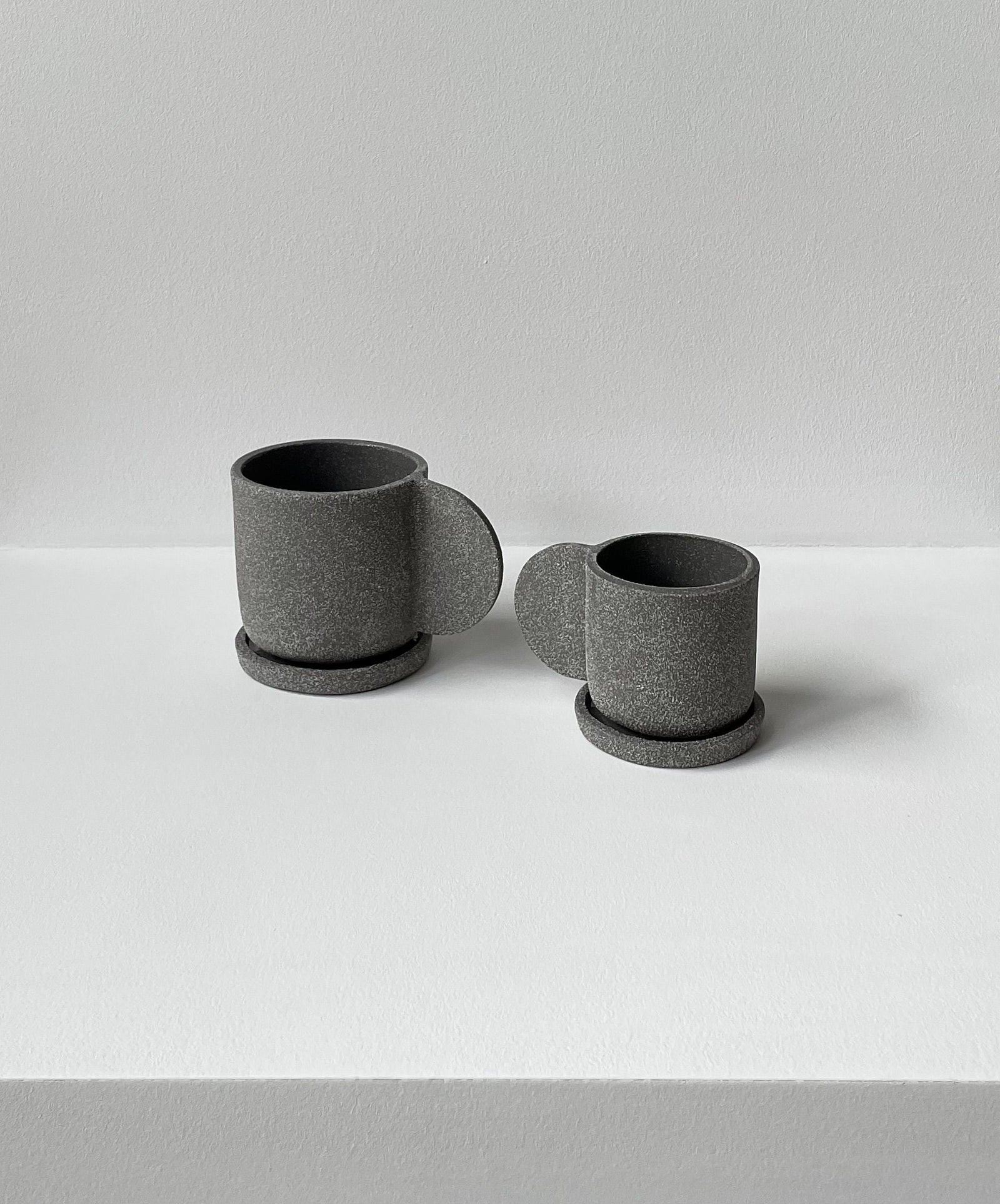 Signature Cup & Saucer, Charcoal