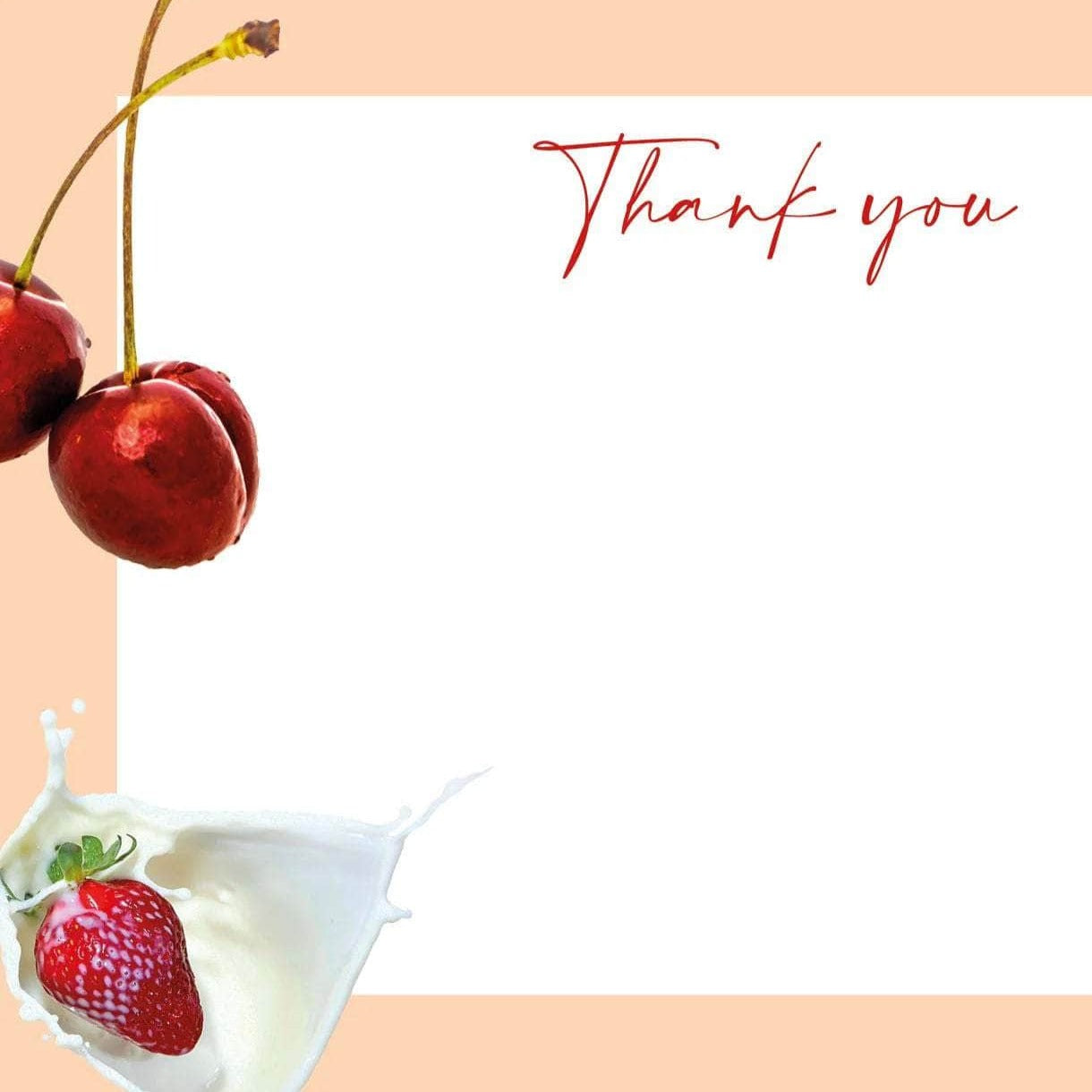 Let's Get Fruity Thank you cards X 10