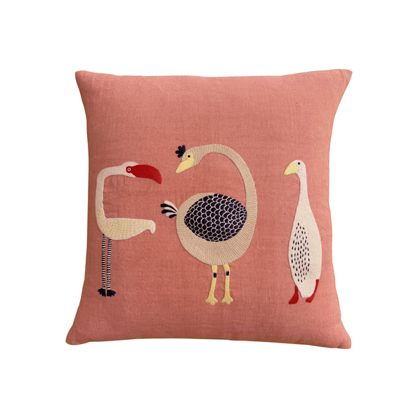 Embroidered Pillow - 20x20 in