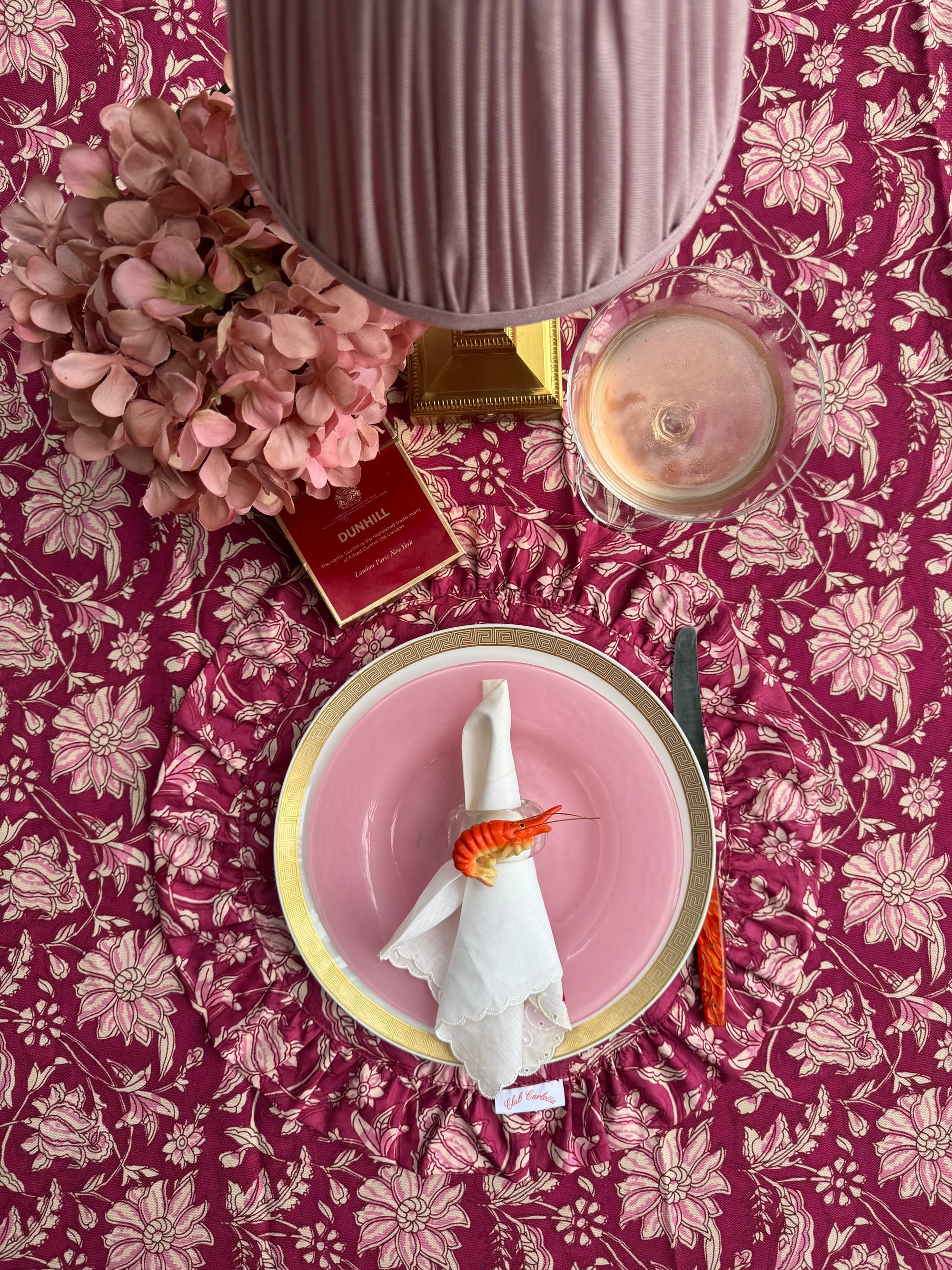 Set of 2 Darcy Placemats - Pink Flowers