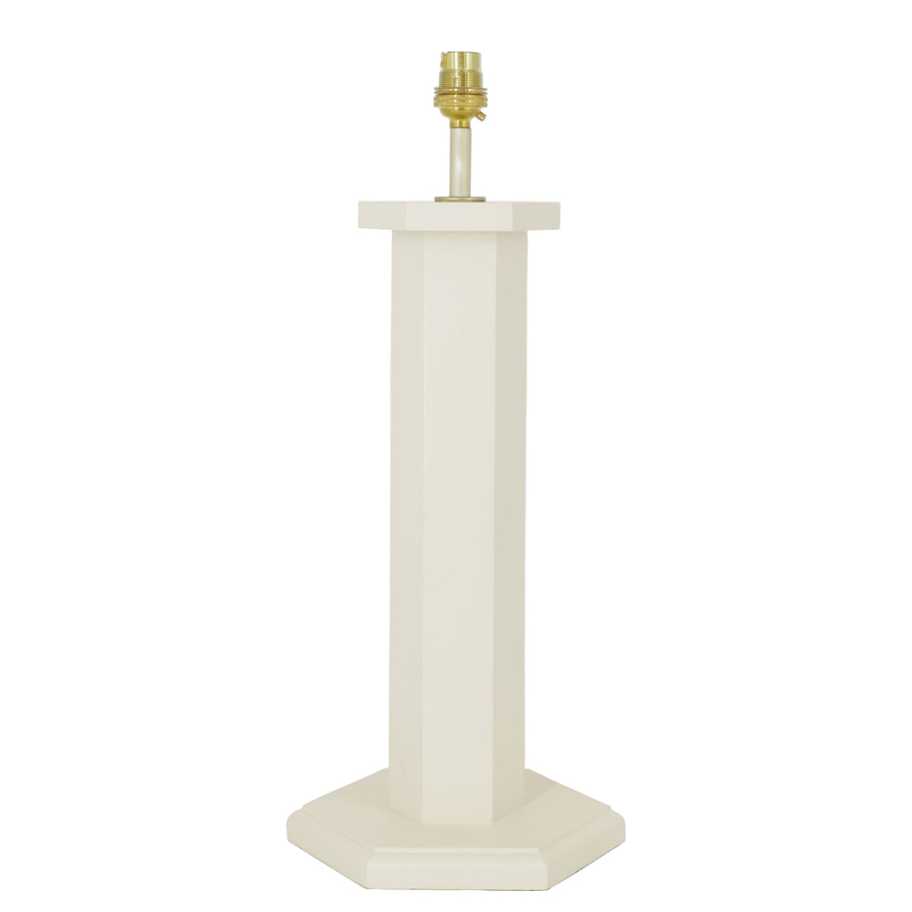 Hexagon Table Lamp - Oyster White (US)