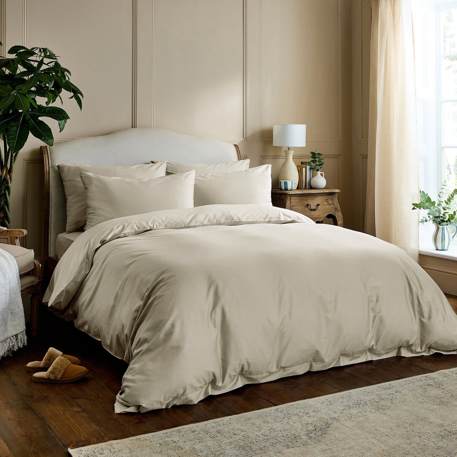Luxury Organic Cotton Almond Original Bedding Set