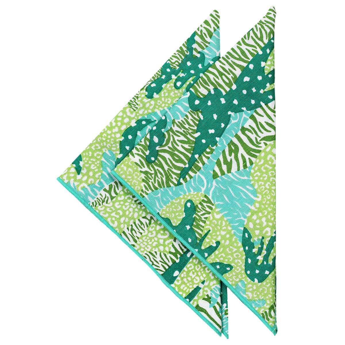 Green Big Cat Camo Napkins - Set of 2