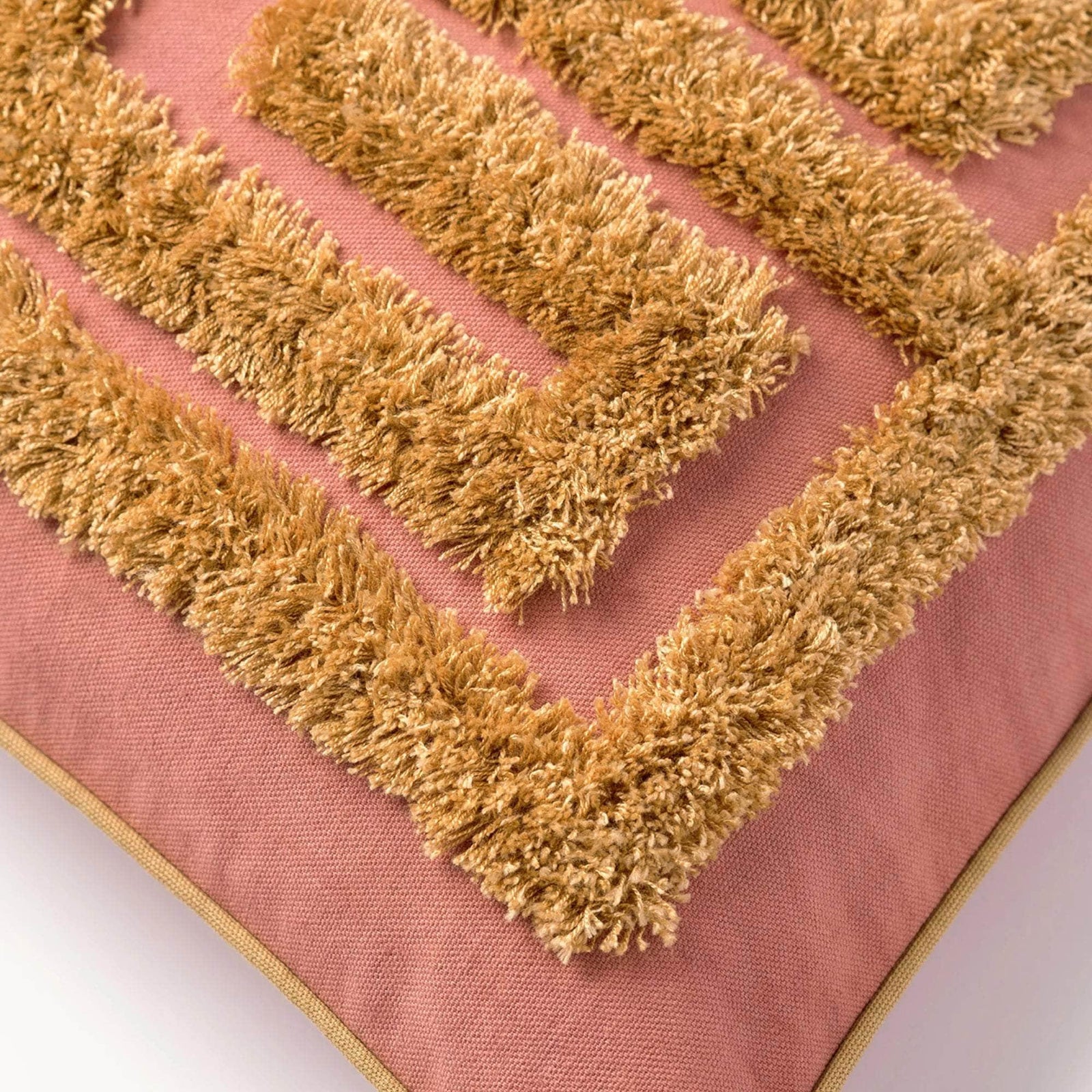 Cushion Cleo Blush & Raffia