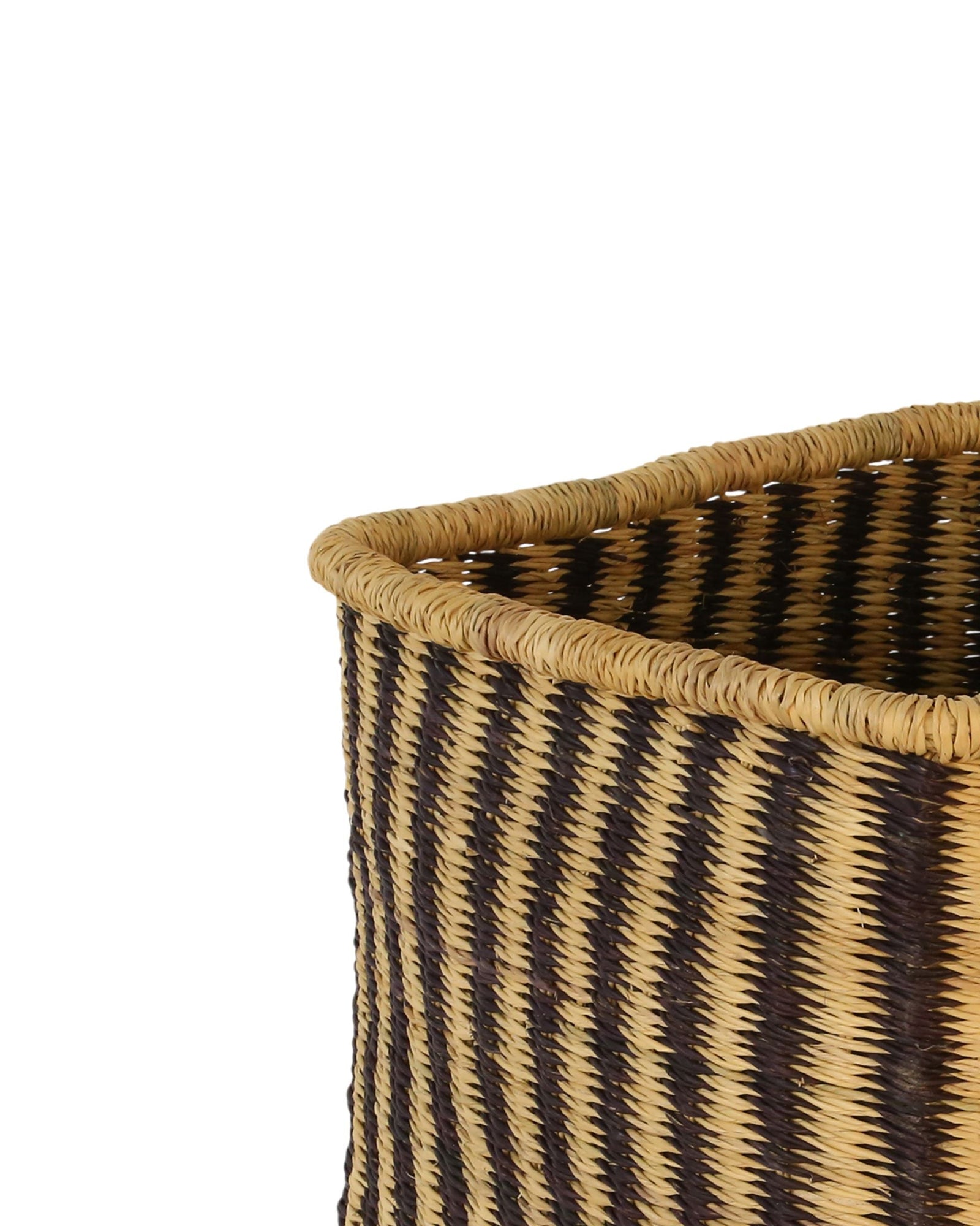 YOA: Black & Natural Square Basket