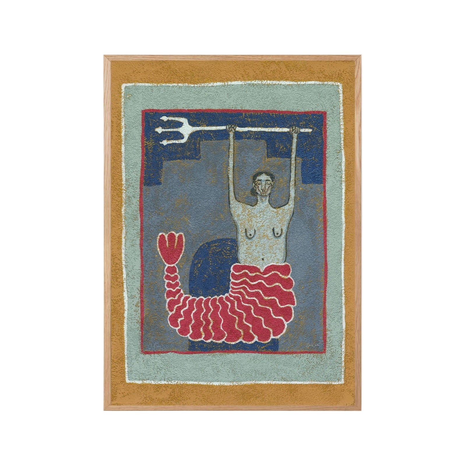 Guardian of the Sea I - Mermaid Wall Art Print