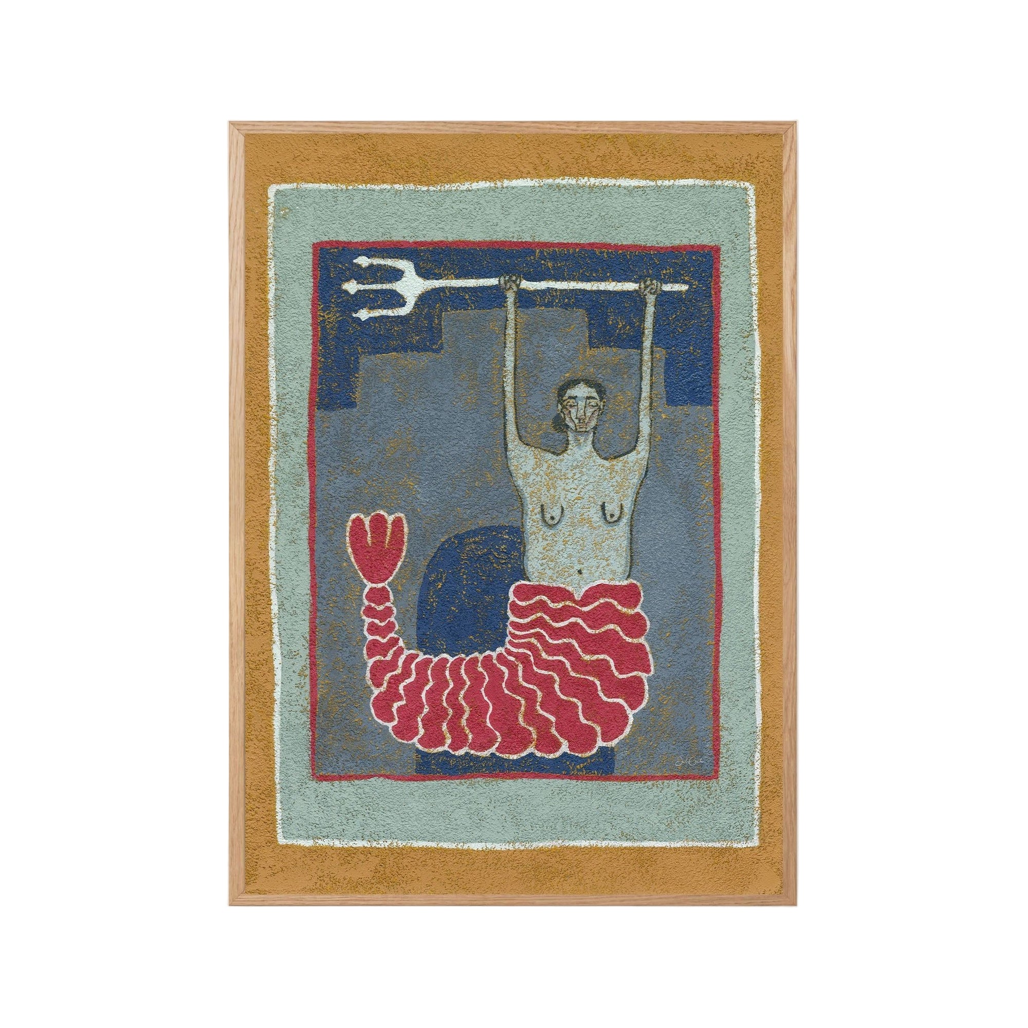 Guardian of the Sea I - Mermaid Wall Art Print
