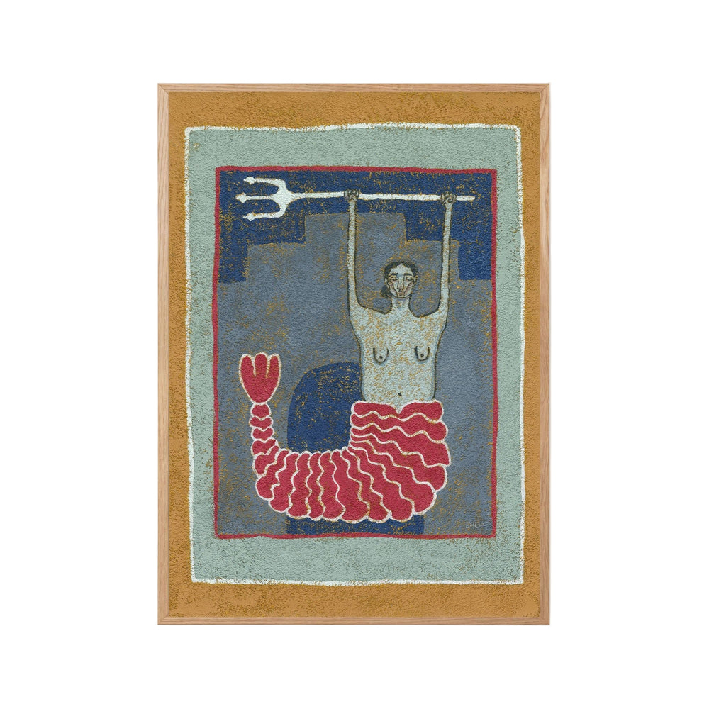 Guardian of the Sea I - Mermaid Wall Art Print