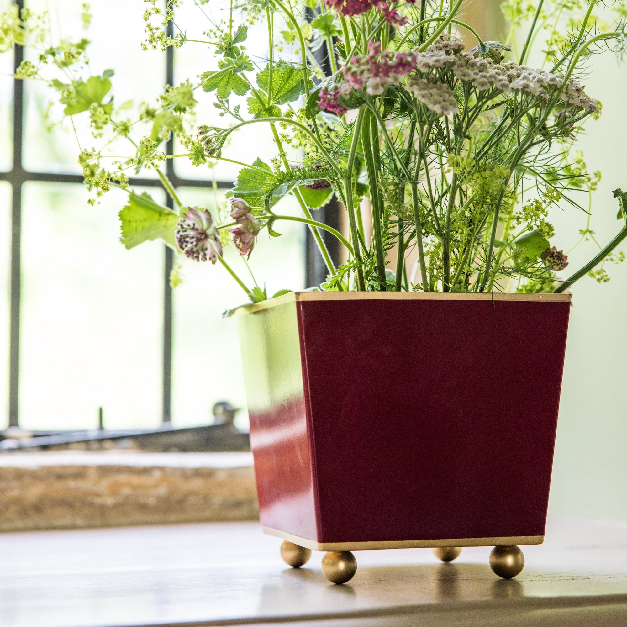 Square Planter | Small | Ruby Red