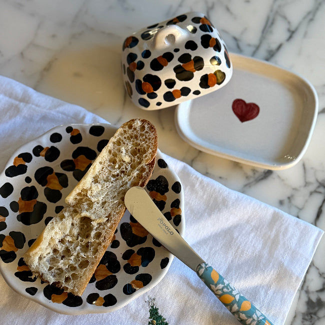 Mini Leopard Butter Dish