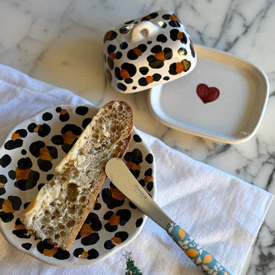 Mini Leopard Butter Dish