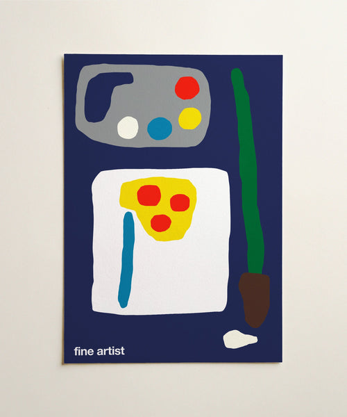 Fine Artist Print - Navy