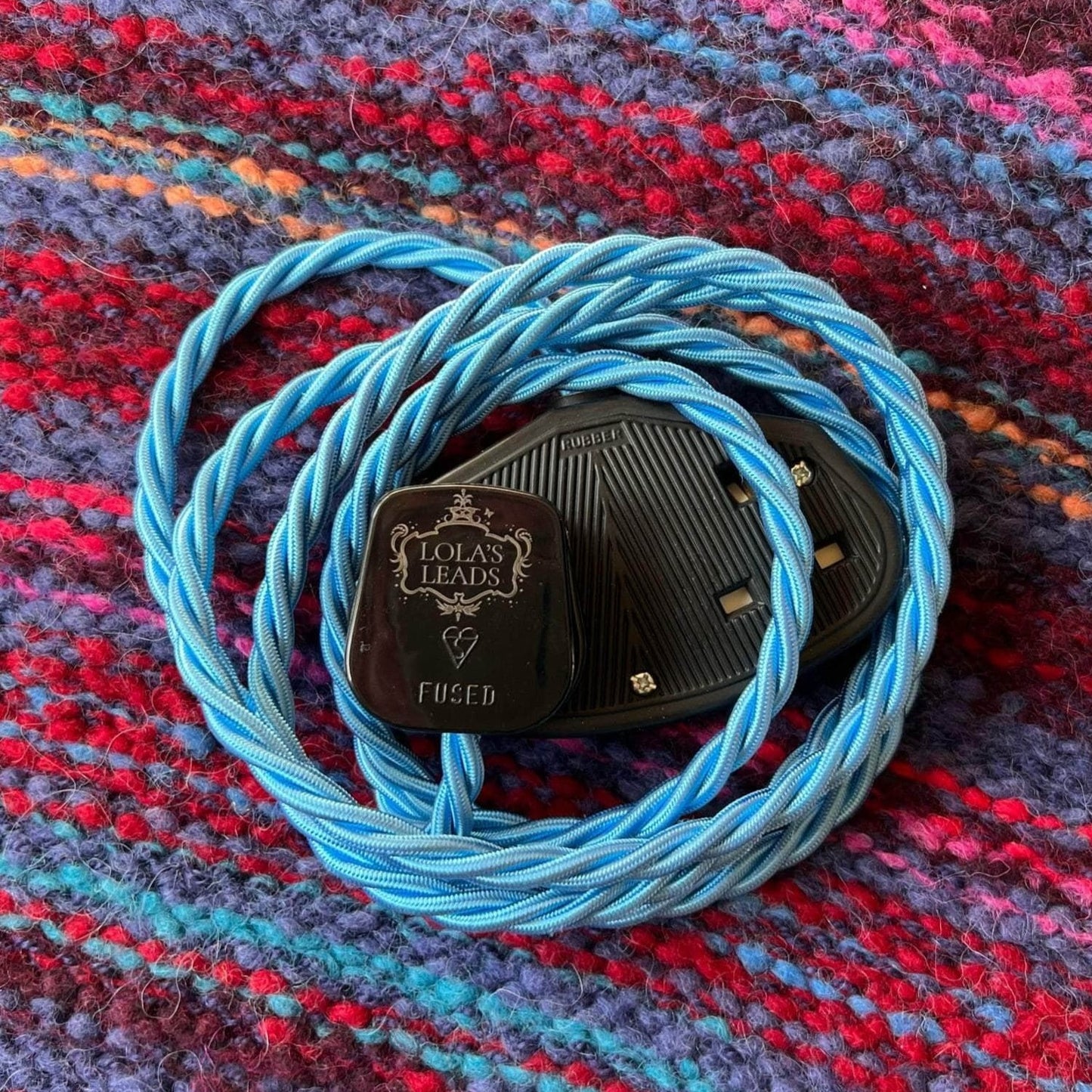 Fabric Extension Cable in Forget Me Not