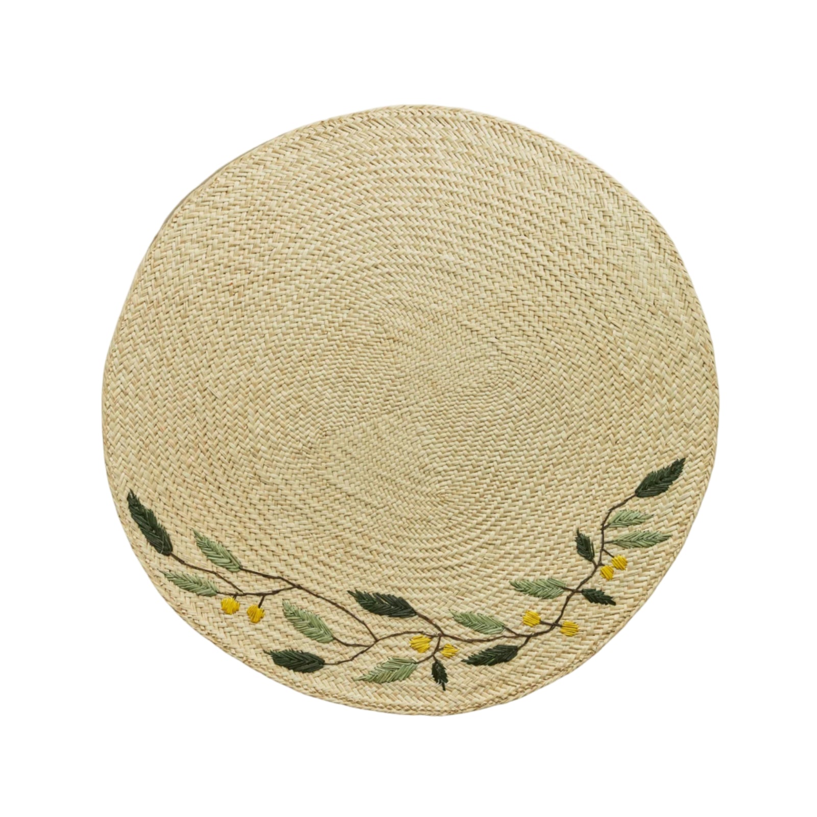 Embroidered Leaf Placemat