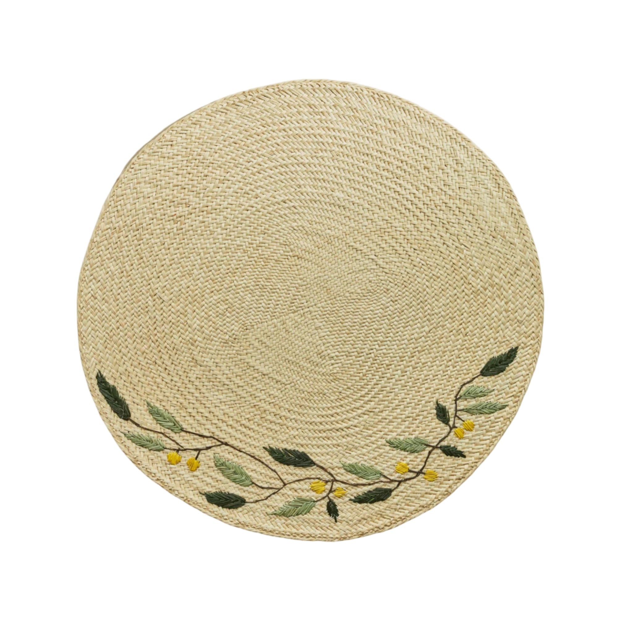 Embroidered Leaf Placemat