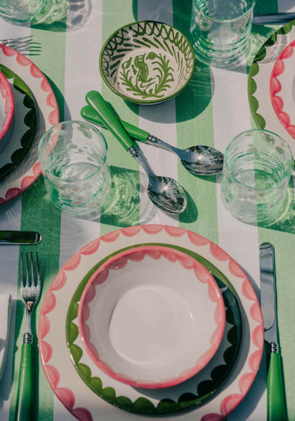 Green Set of 2 Dessert Spoons